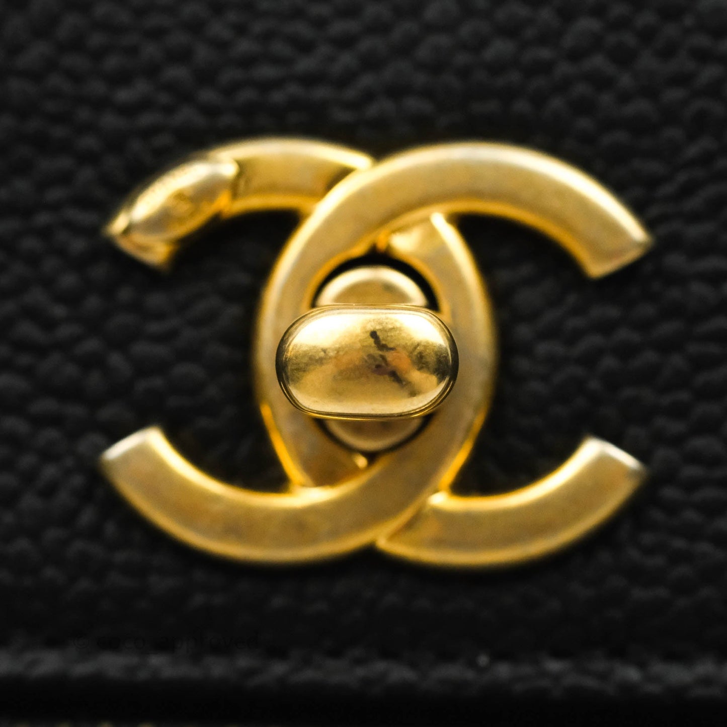 Chanel Small Flap Bag Black Caviar Gold Hardware 19B