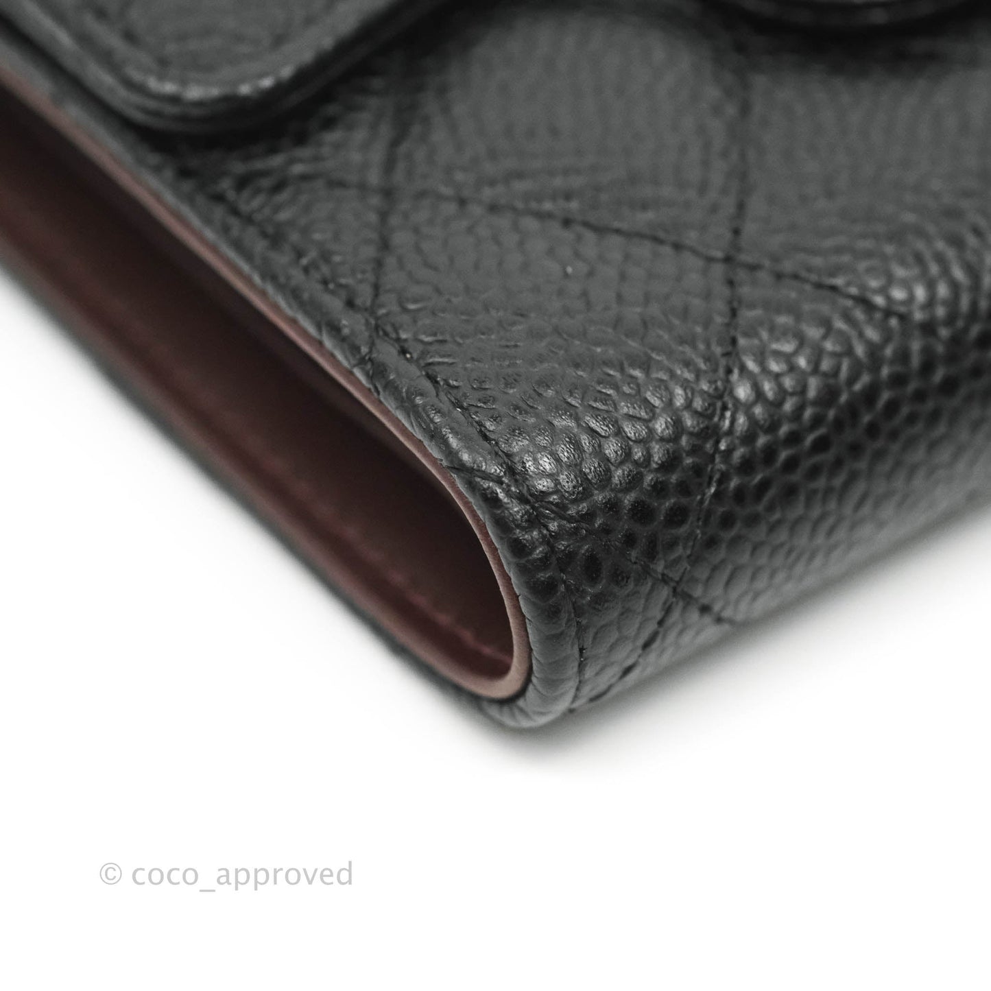 Chanel Classic Short Flap Wallet Black Caviar Gold Hardware