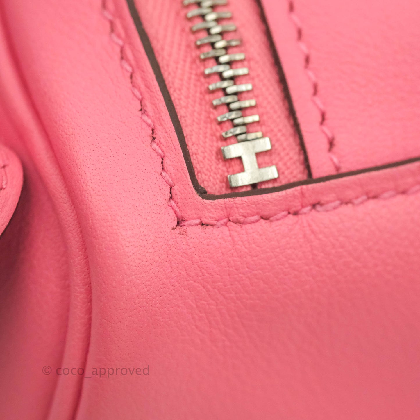 Hermès Mini Lindy 20 Rose Ete Swift Palladium Hardware