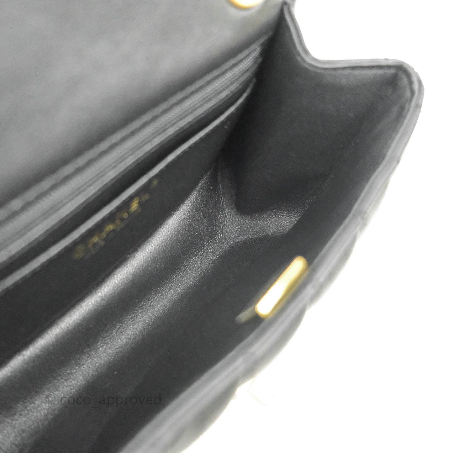 Chanel Mini Reissue 224 Vertical Quilted Black Calfskin Aged Gold Hardware