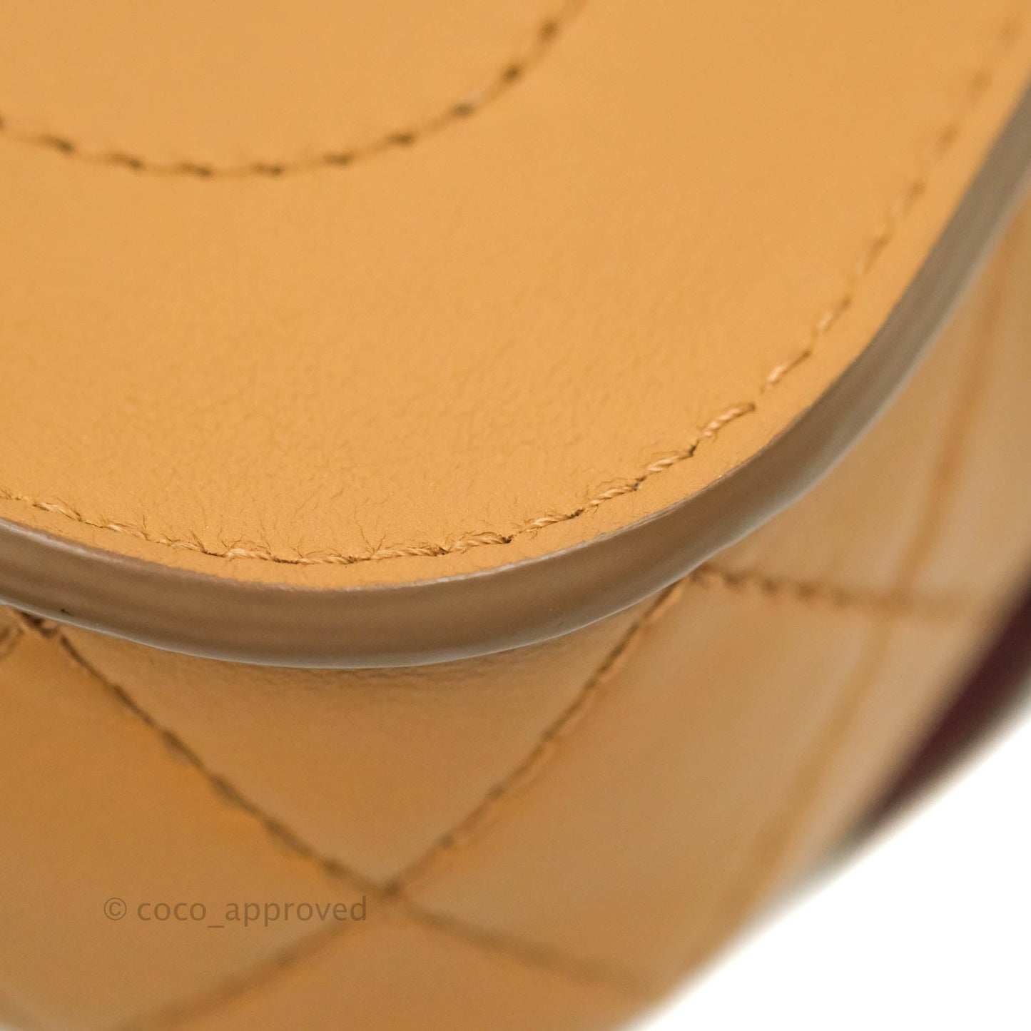 Chanel Quilted Flap With Coin Purse Caramel Calfskin Aged Gold Hardware 19K