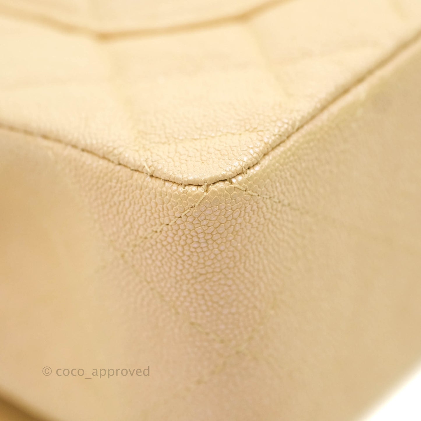 Chanel Classic Small S/M Flap Iridescent Beige Caviar Gold Hardware 19S