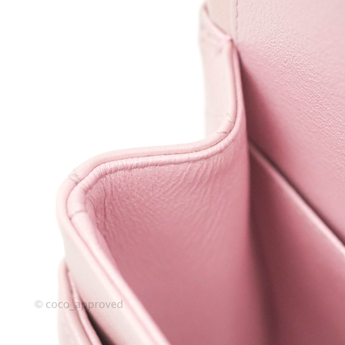 Chanel Quilted M/L Medium Double Flap Bag Iridescent Pink Calfskin Gold Hardware 21S