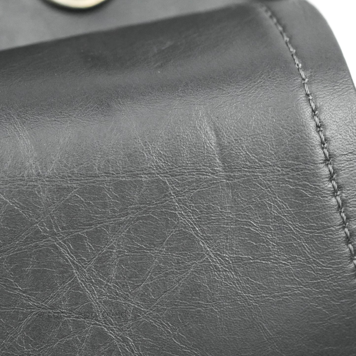 Chanel Reissue 227 Quilted Dark Grey Aged Calfskin Ruthenium Hardware