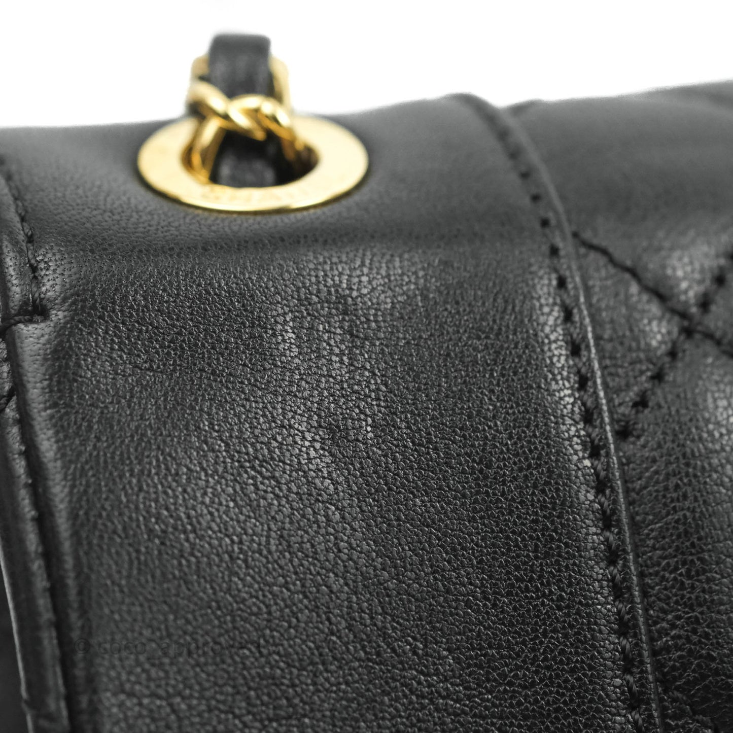 Chanel Mademoiselle Flap Bag Black Calfskin Gold Hardware