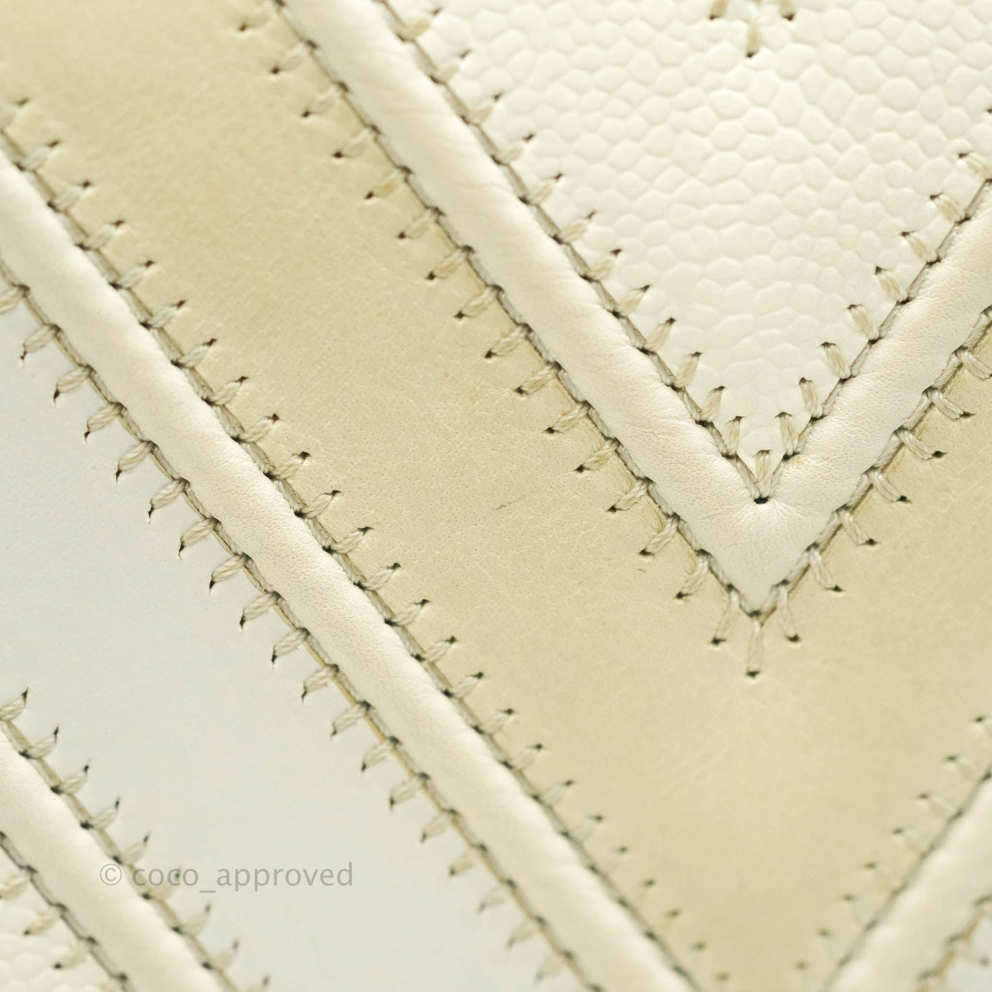 Chanel Medium Chevron Boy Light Beige Calfskin Caviar Aged Gold Hardware
