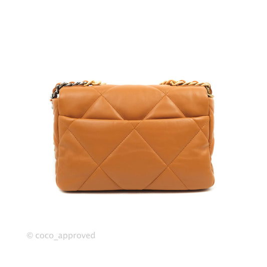 Chanel 19 Small Caramel Brown Mixed Hardware 21A