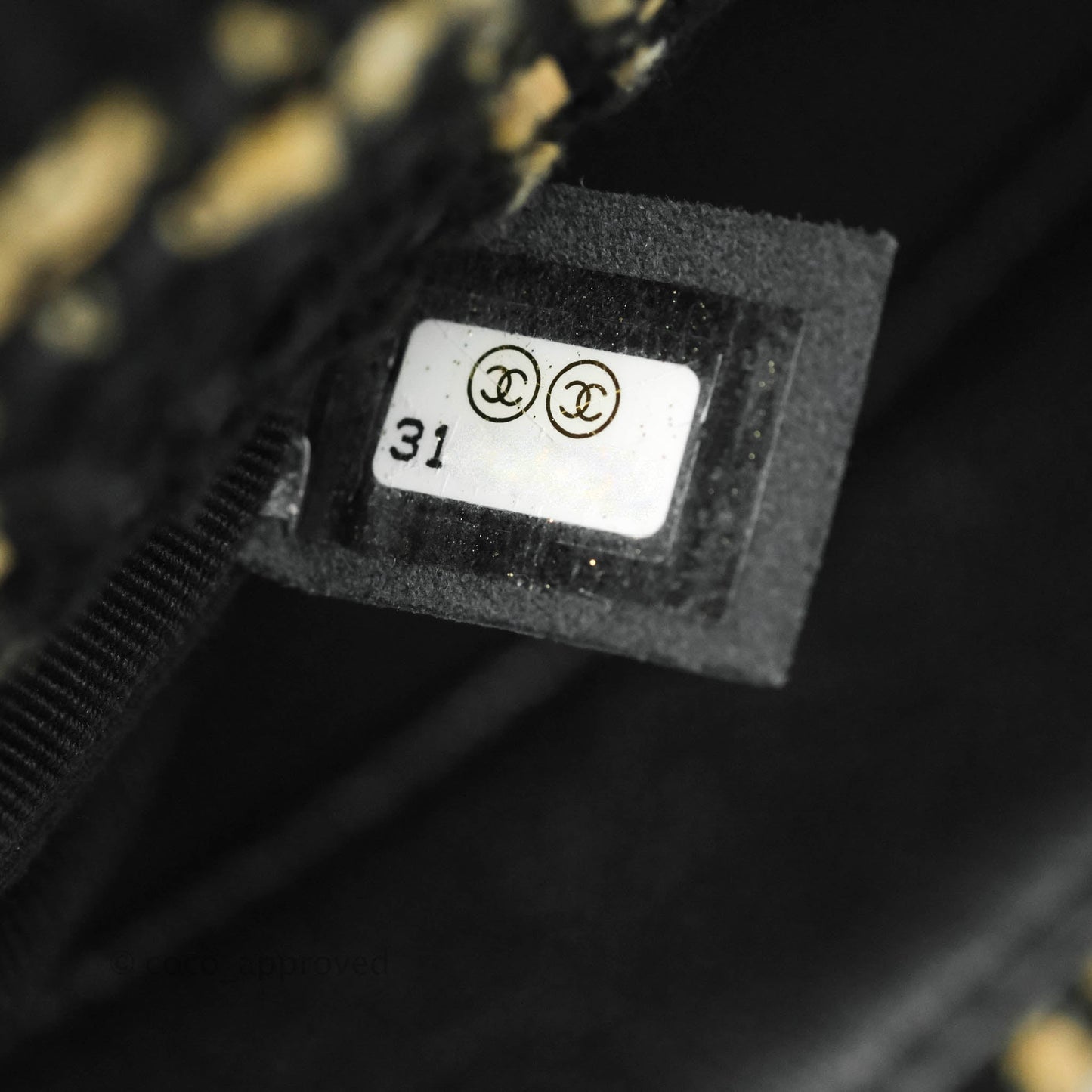 Chanel 19 Small Tweed Black Beige Mixed Hardware