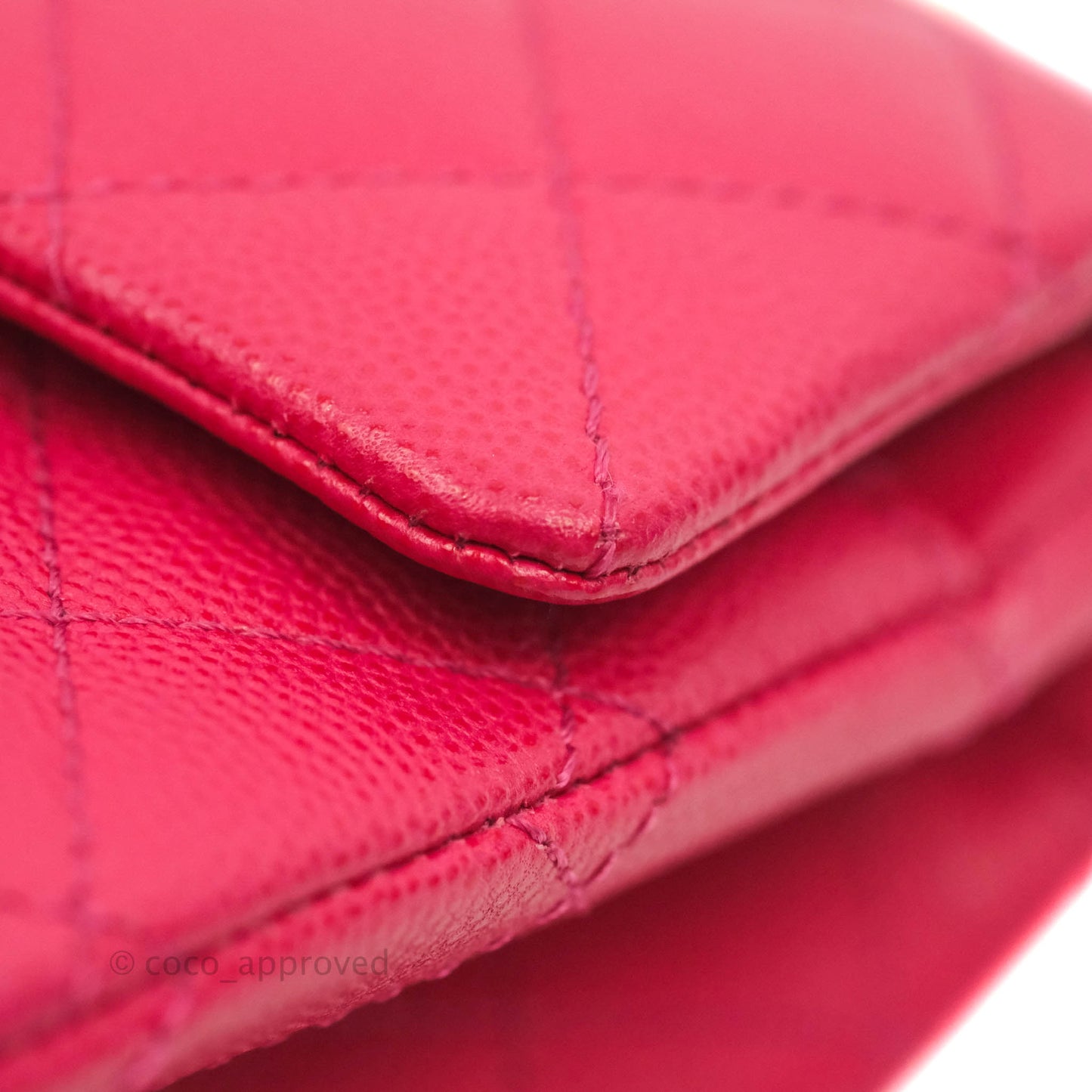 Chanel Reissue 224 Flap Quilted Fuschia Pink Caviar Aged Gold Hardware