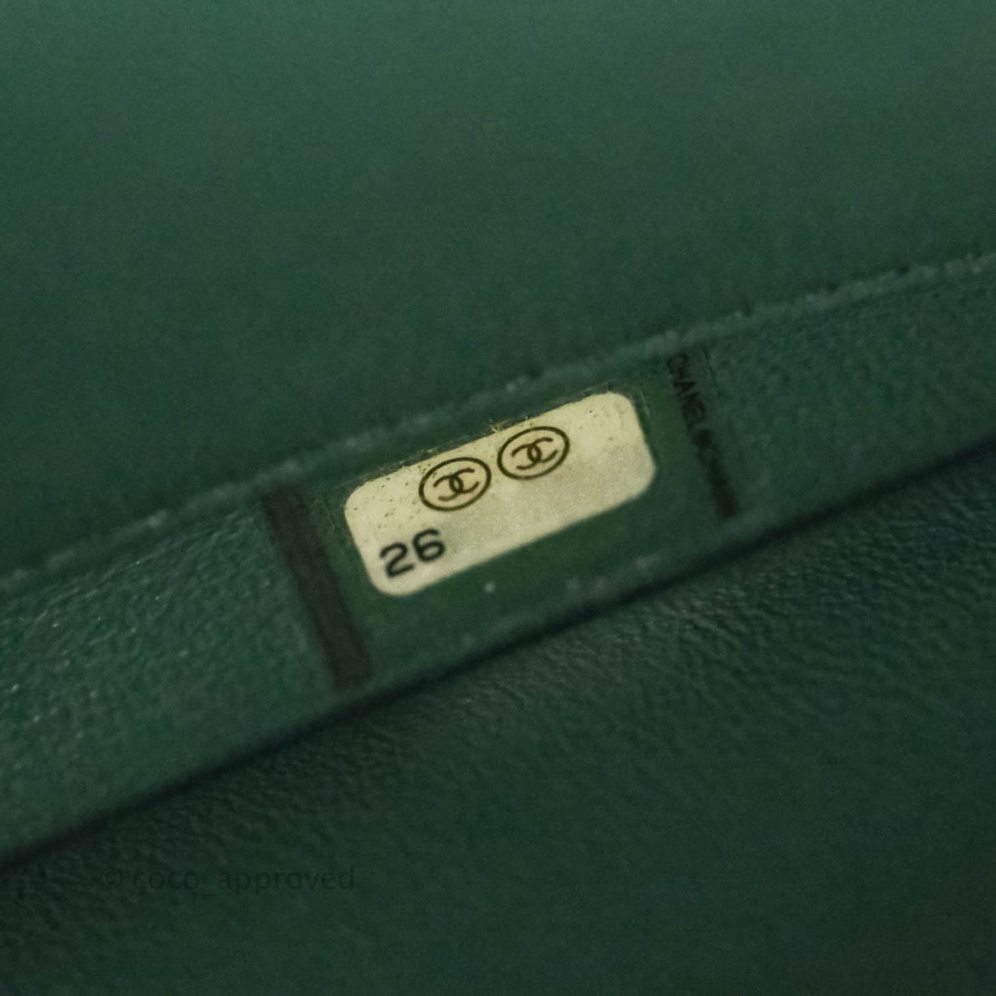 Chanel Quilted Trendy CC Small Green Lambskin Gold Hardware