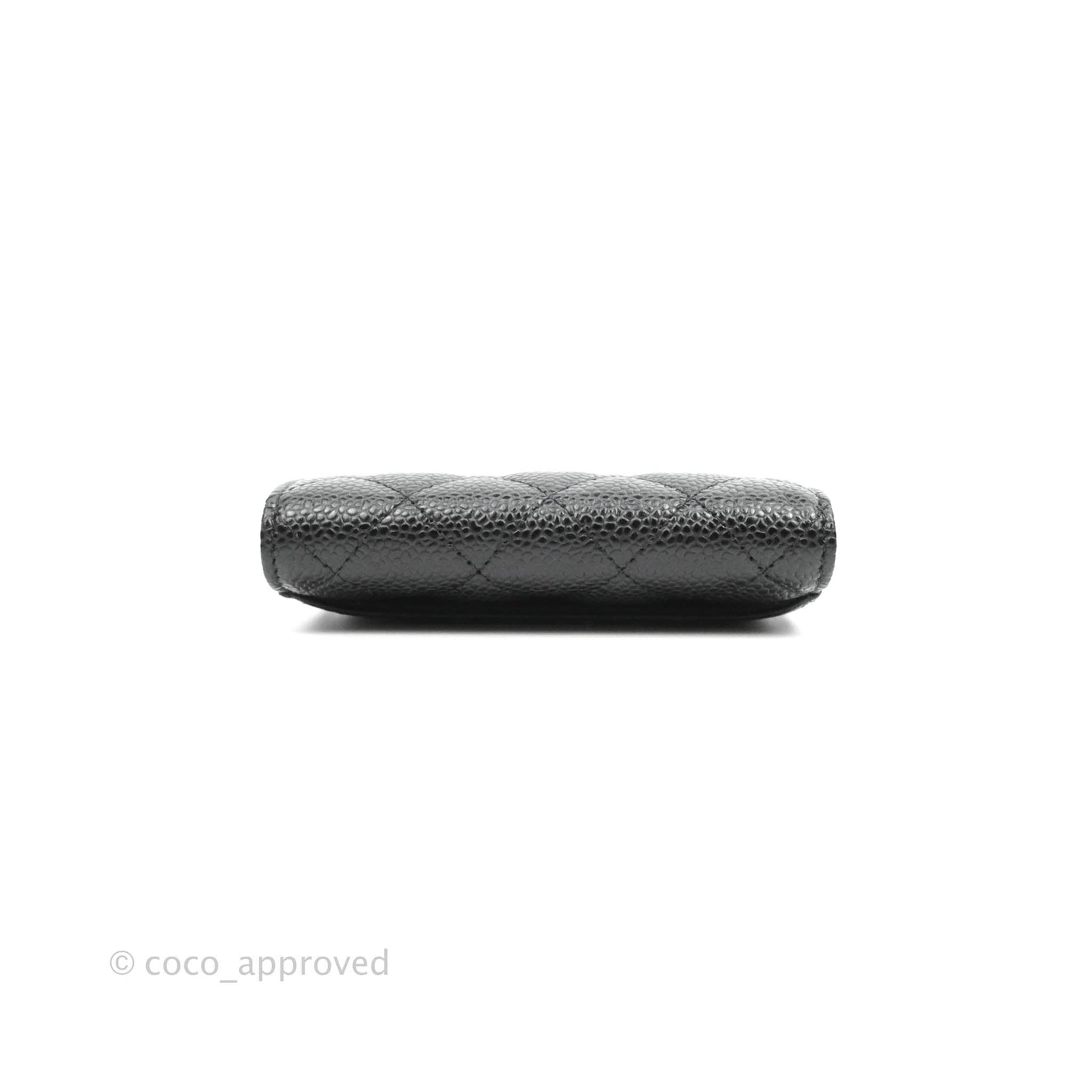 Chanel Classic Quilted Flap Card Holder Black Caviar Gold Hardware