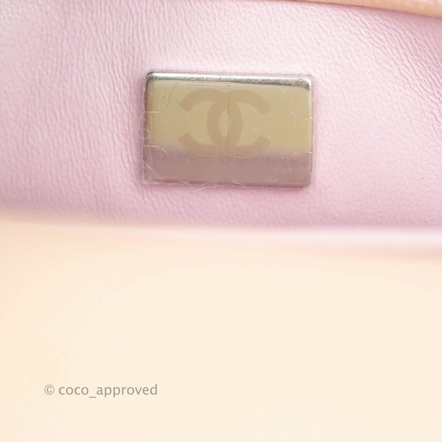 Chanel Extra Mini Coco Handle Iridescent Pink Caviar Rainbow Hardware