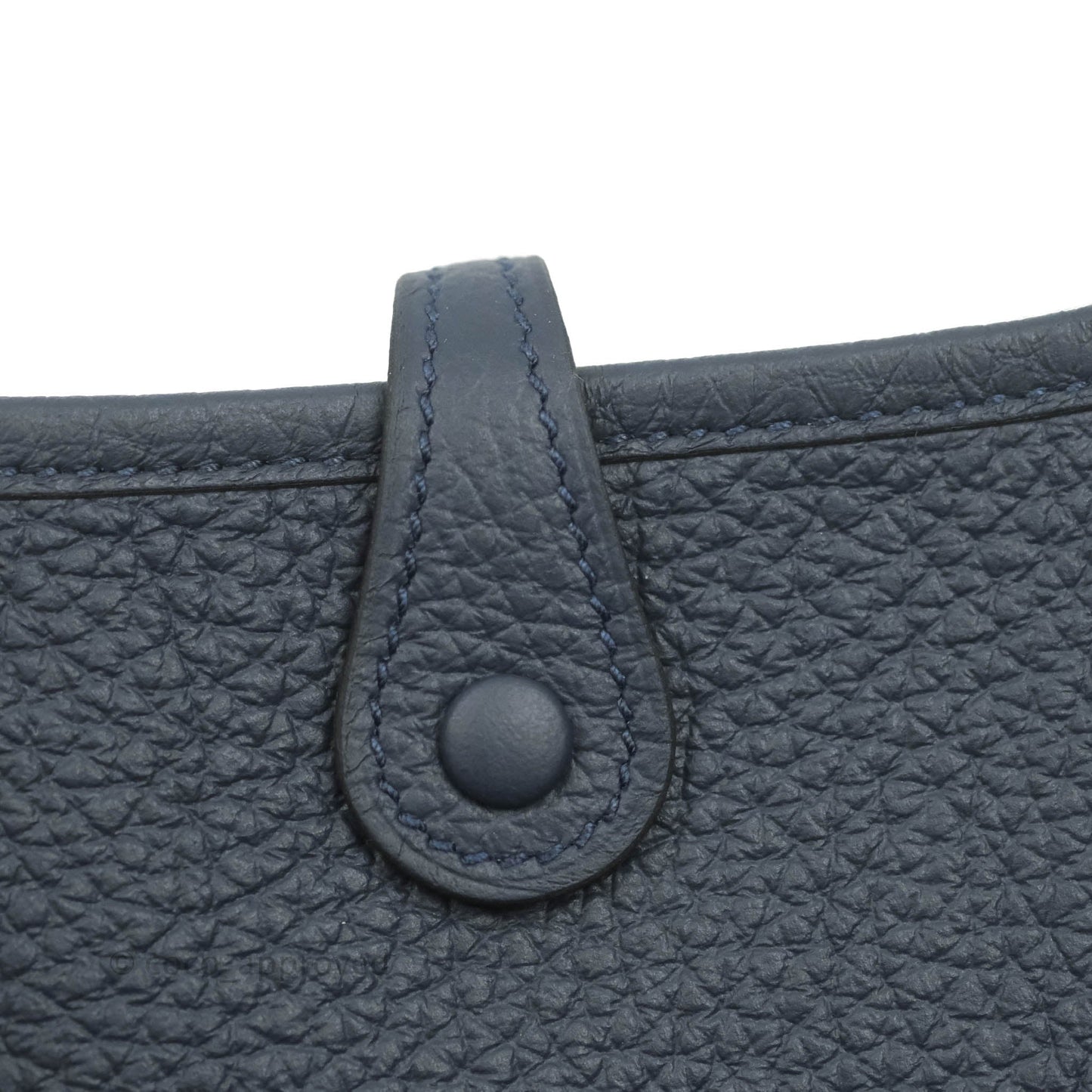 Hermès Mini Evelyne 16 Bleu Nuit Clemence