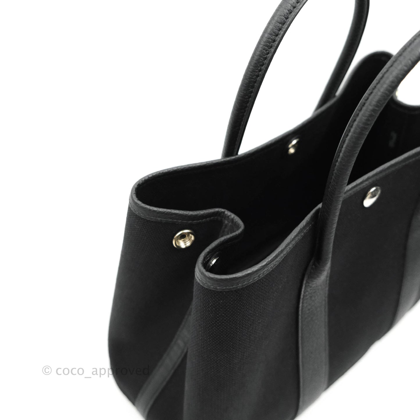 Hermès Garden Party 30 Canvas Black