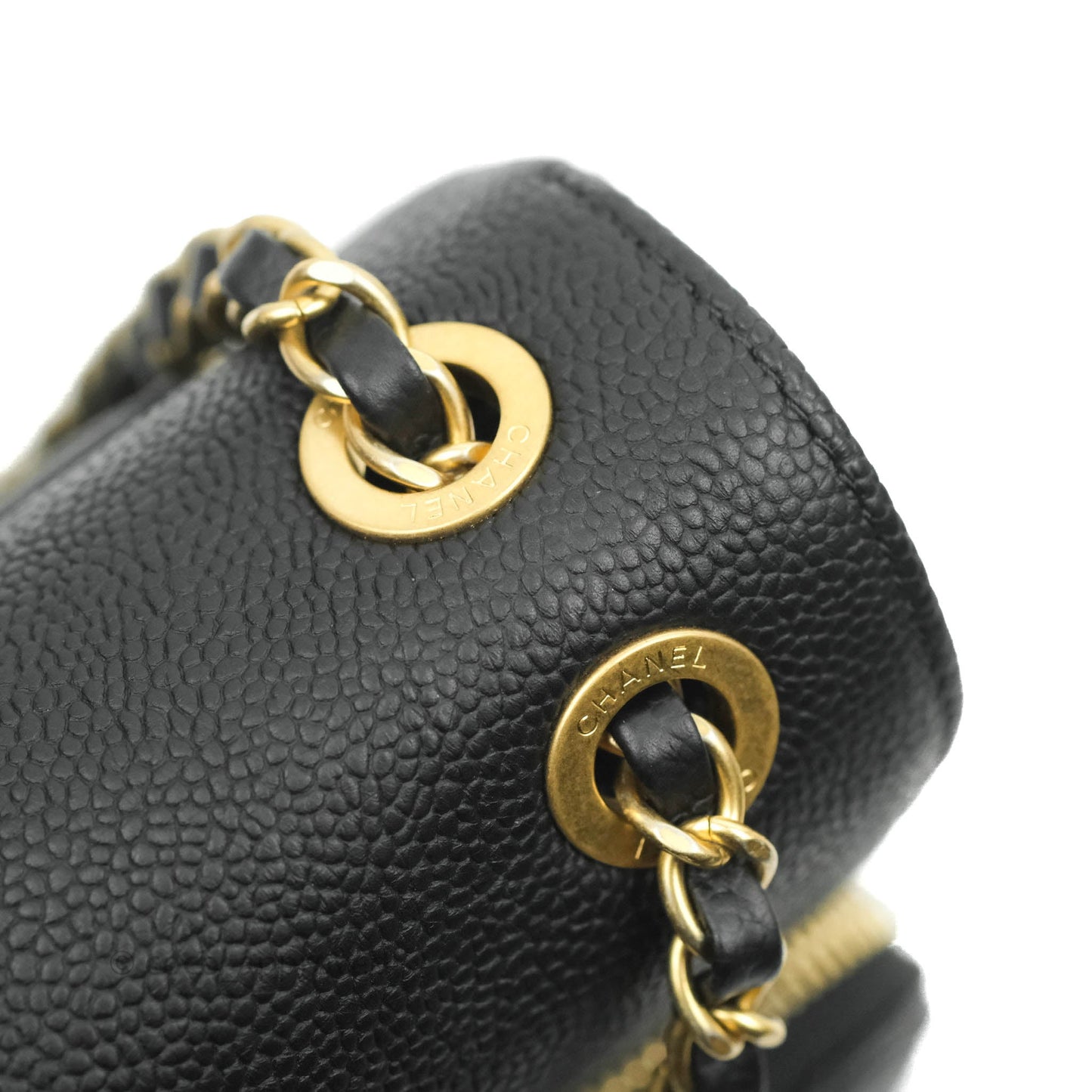 Chanel Small Flap Bag Black Caviar Gold Hardware 19B