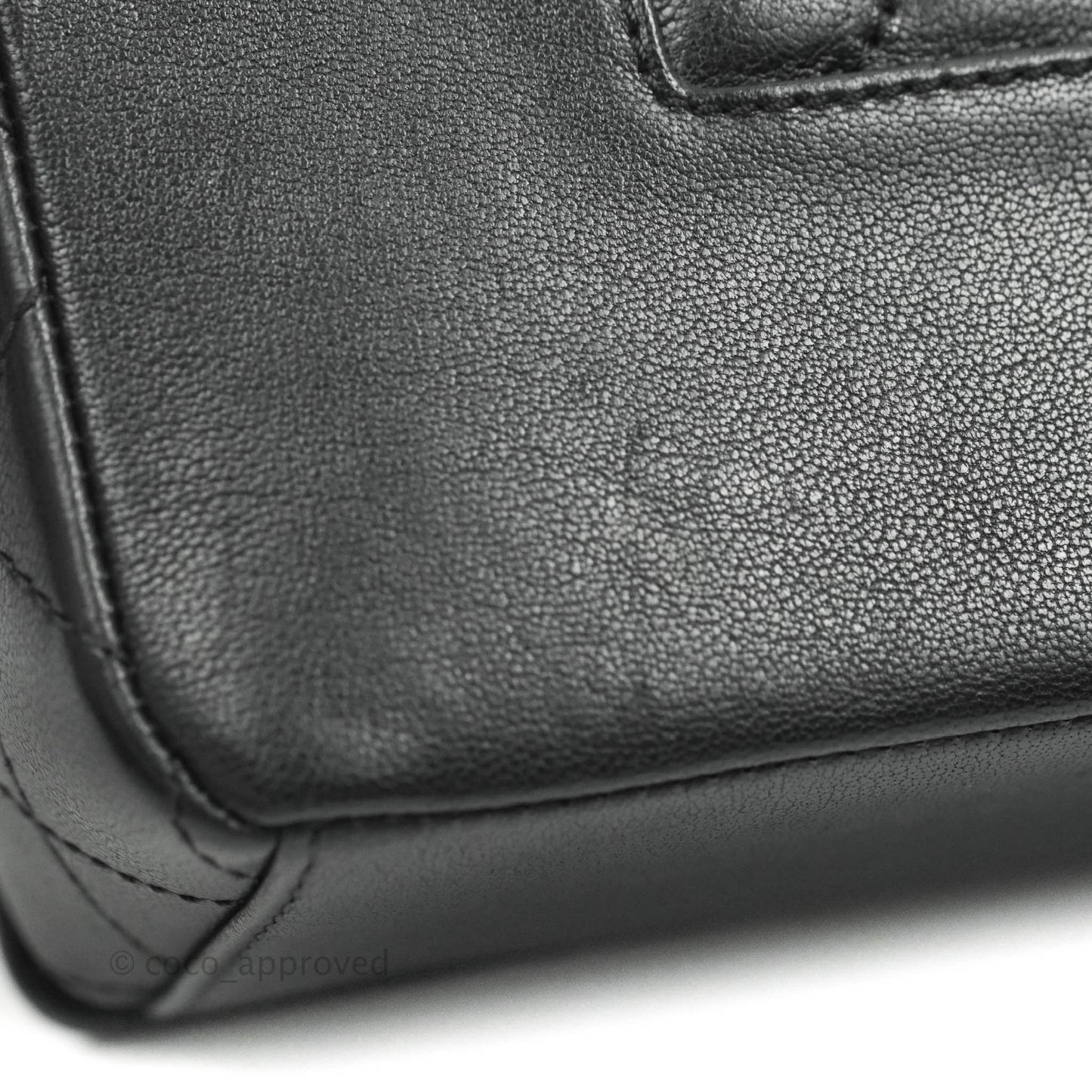 Chanel Mademoiselle Flap Bag Black Calfskin Gold Hardware