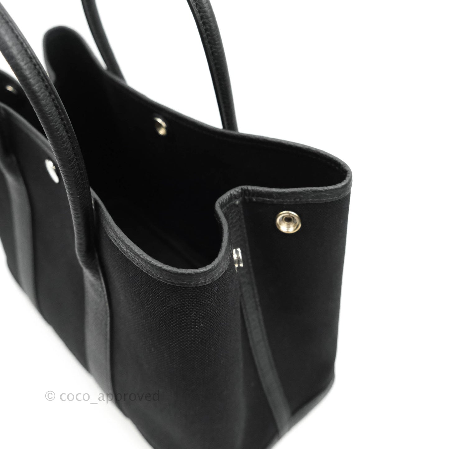Hermès Garden Party 30 Canvas Black