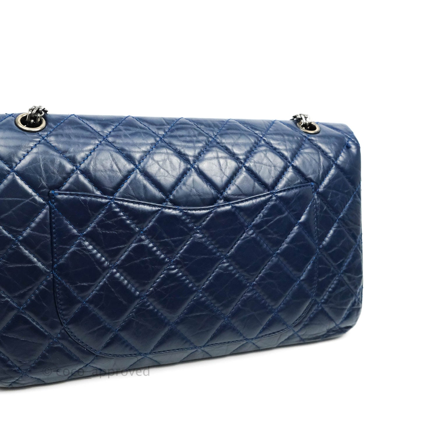 Chanel Reissue 227 Quilted Navy Aged Calfskin Ruthenium Hardware