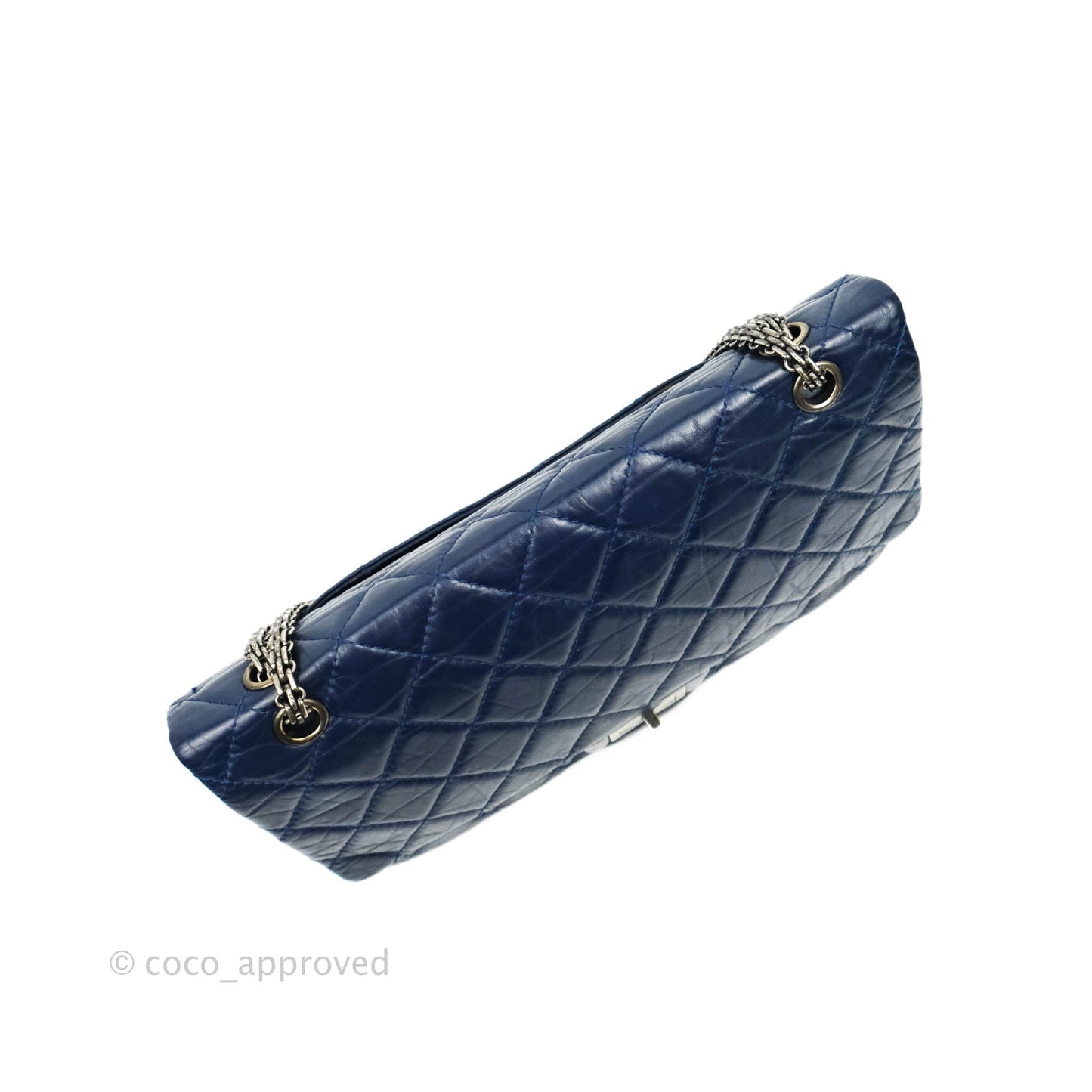 Chanel Reissue 227 Quilted Navy Aged Calfskin Ruthenium Hardware