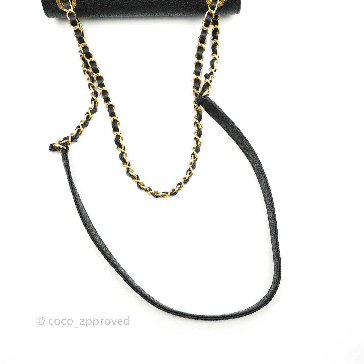 Chanel Small Flap Bag Black Caviar Gold Hardware 19B