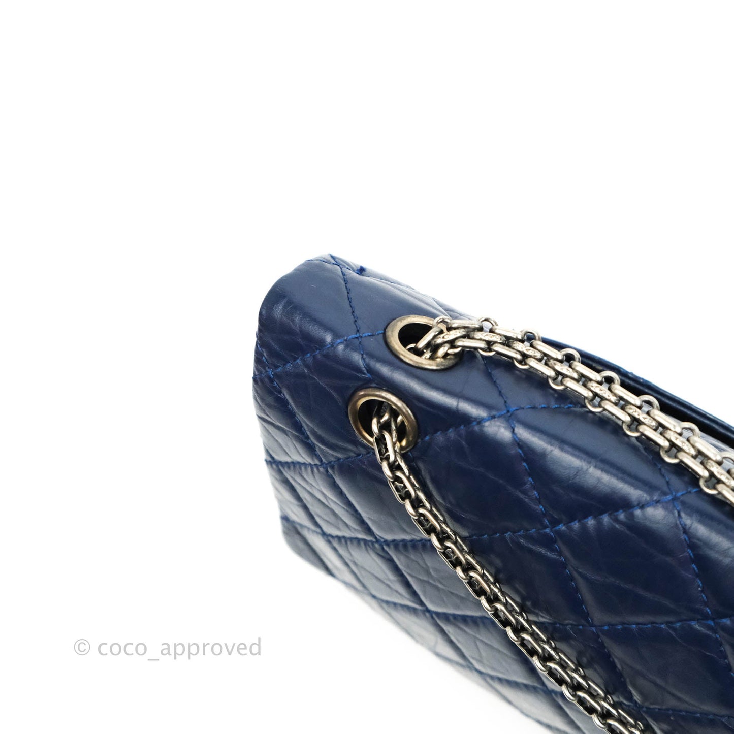 Chanel Reissue 227 Quilted Navy Aged Calfskin Ruthenium Hardware