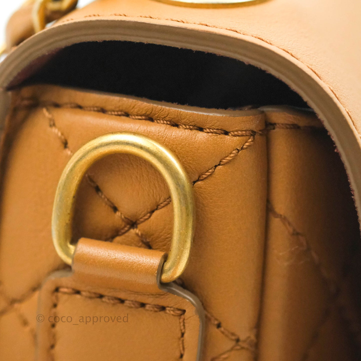Chanel Quilted Flap With Coin Purse Caramel Calfskin Aged Gold Hardware 19K
