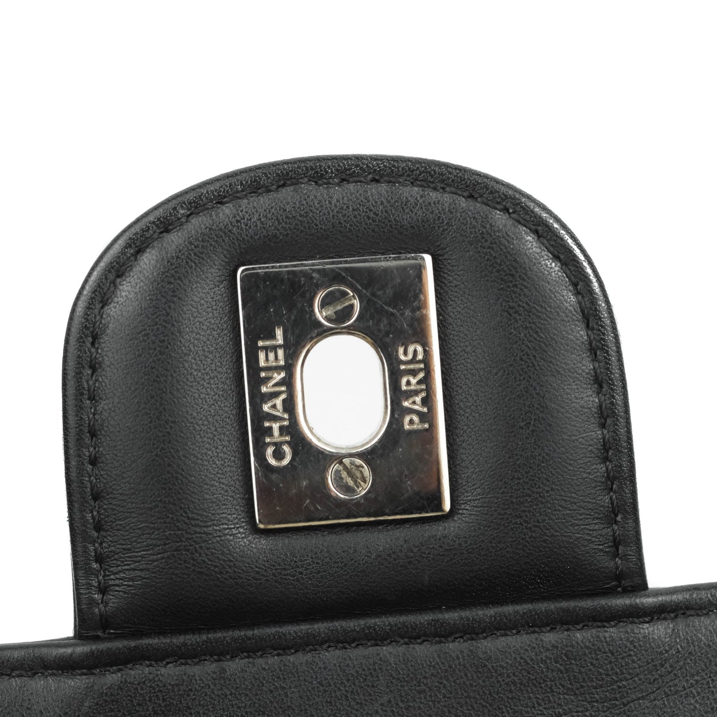 Chanel Medium Chevron Urban Spirit Backpack Black Calfskin Silver Hardware