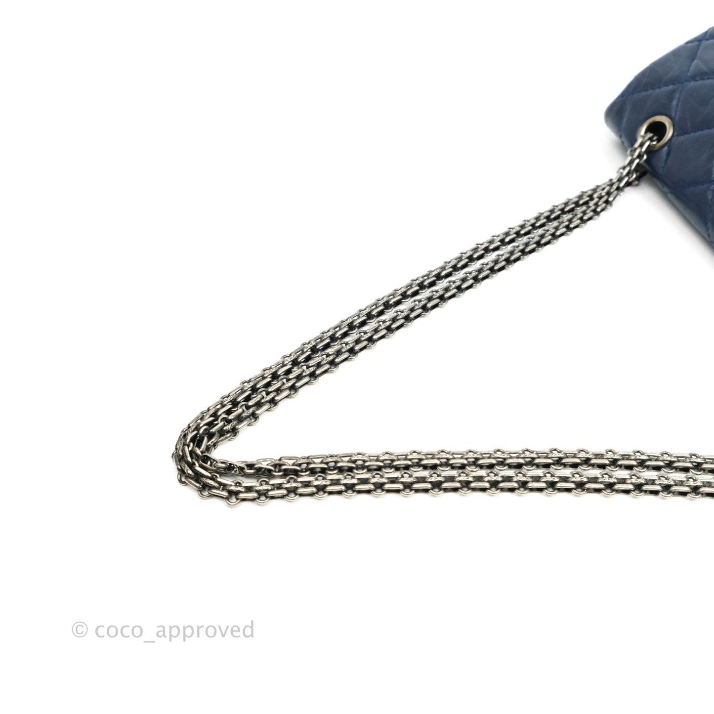 Chanel Reissue 227 Quilted Navy Aged Calfskin Ruthenium Hardware