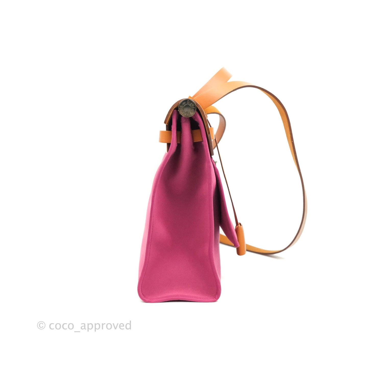 Hermès Herbag Zip 31 Rose Pourpre Tan Leather Palladium Hardware