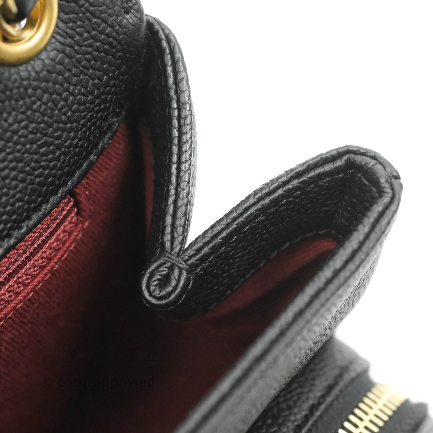 Chanel Small Flap Bag Black Caviar Gold Hardware 19B