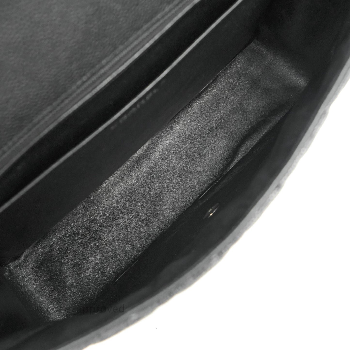 Chanel Single Flap Maxi Caviar Black Silver Hardware