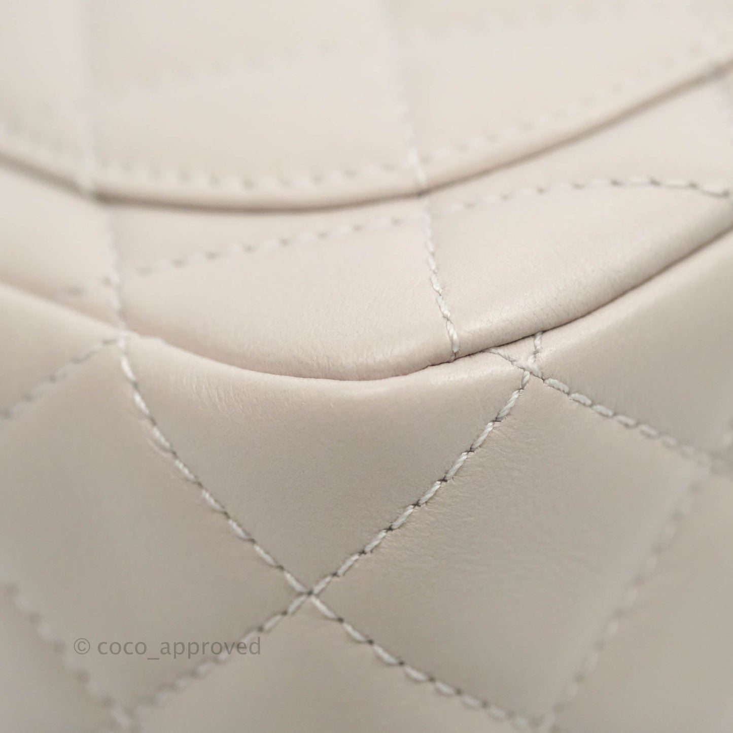 Chanel Mini Square Pearl Crush Quilted Pale Lilac Lambskin Gold Hardware