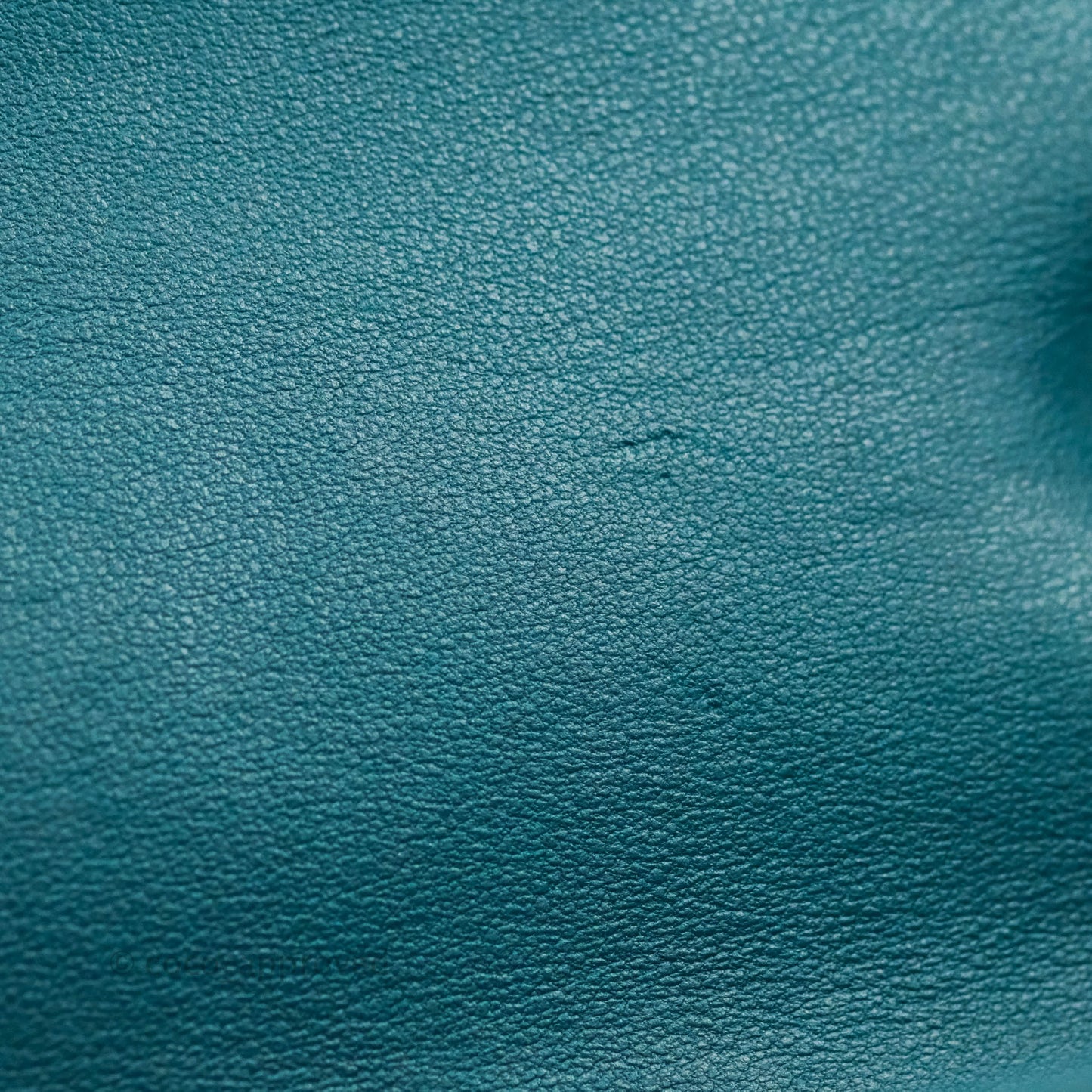 Chanel Classic Mini Rectangular Flap Teal Lambskin Silver Hardware