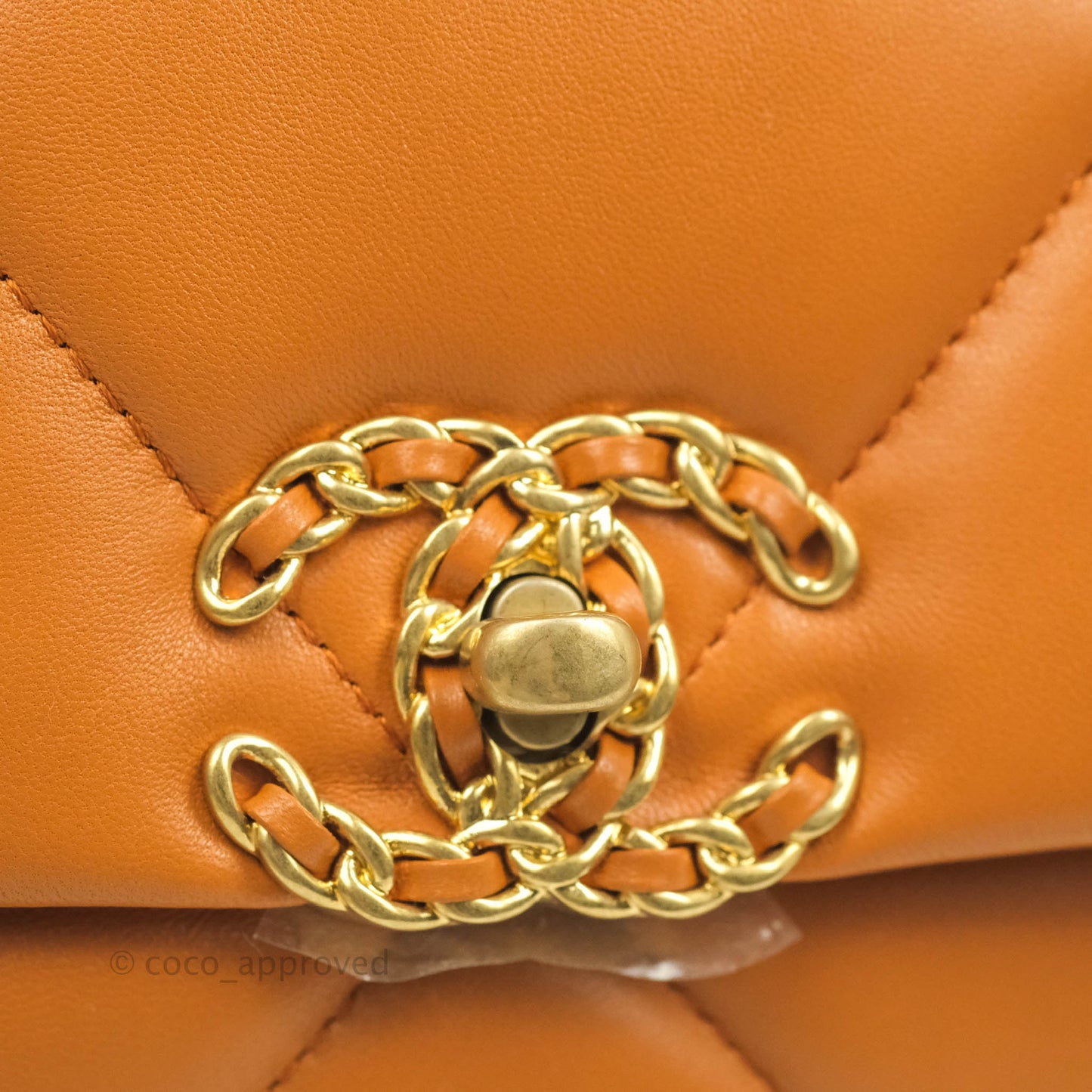 Chanel 19 Small Caramel Brown Mixed Hardware 21A
