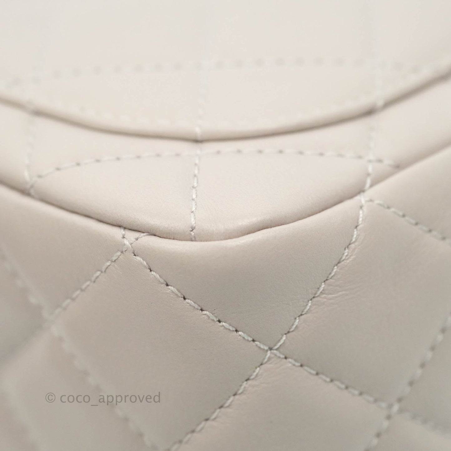 Chanel Mini Square Pearl Crush Quilted Pale Lilac Lambskin Gold Hardware