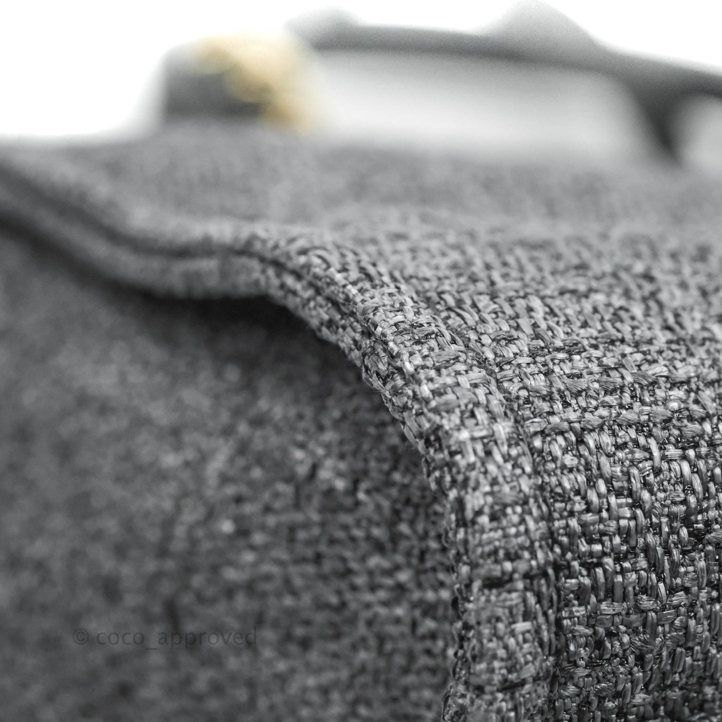 Chanel Deauville Charcoal Grey Canvas Gold Hardware
