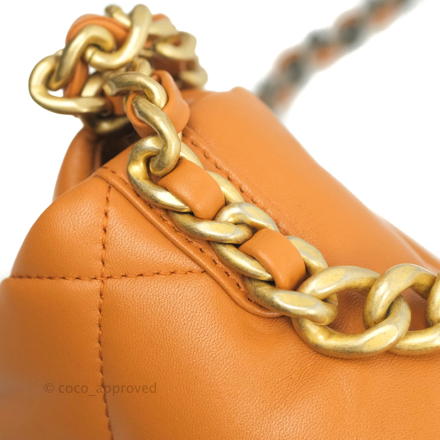 Chanel 19 Small Caramel Brown Mixed Hardware 21A