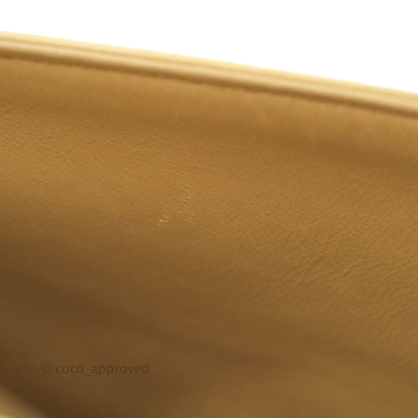 Chanel Vintage Classic M/L Medium Double Flap Bag Beige Lambskin 24K Gold Hardware