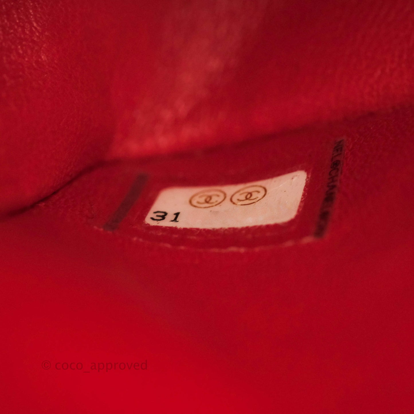 Chanel Classic M/L Medium Double Flap Iridescent Red Caviar Gold Hardware 21S