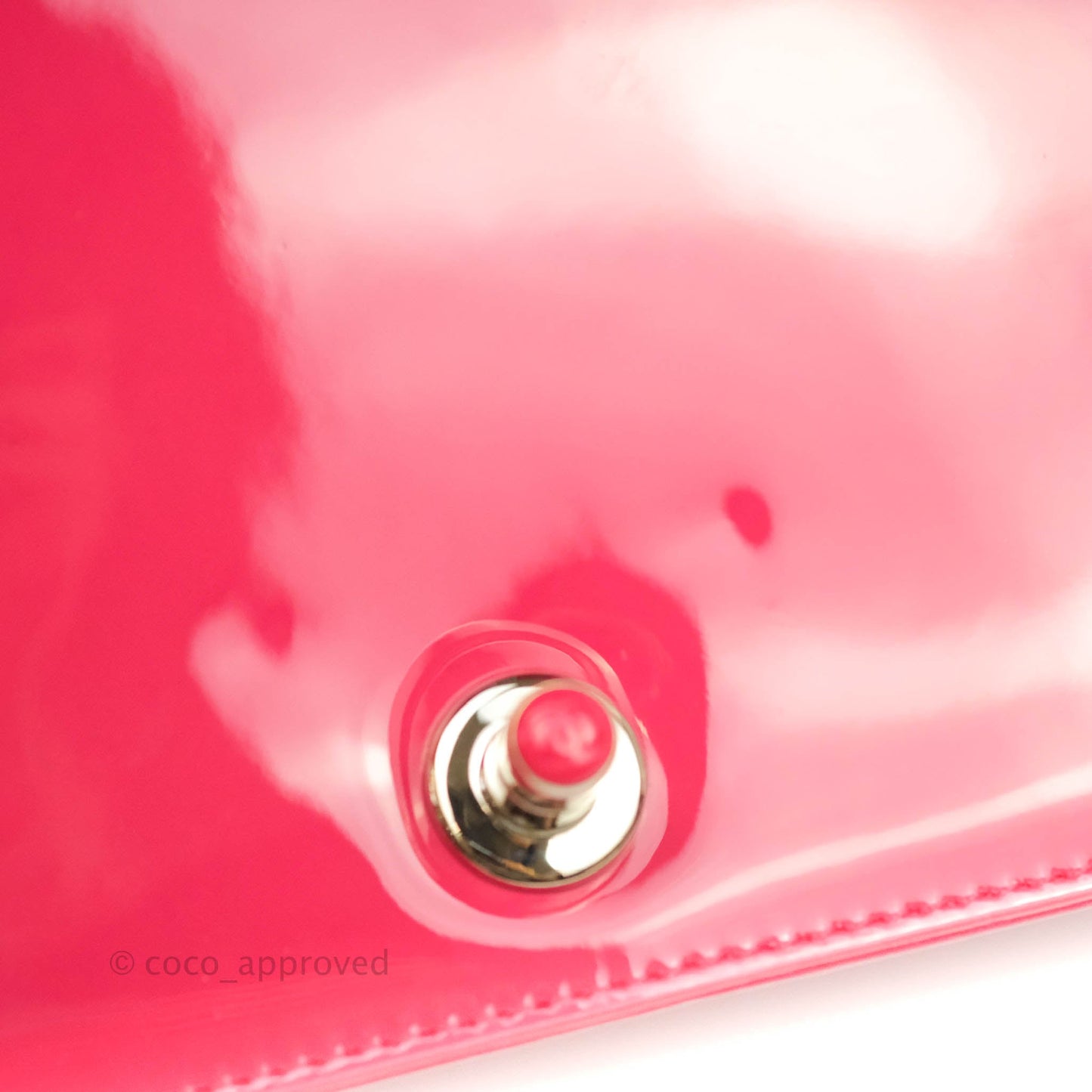 Chanel Quilted Medium Boy Bag Pink Patent Pink & Silver Hardware