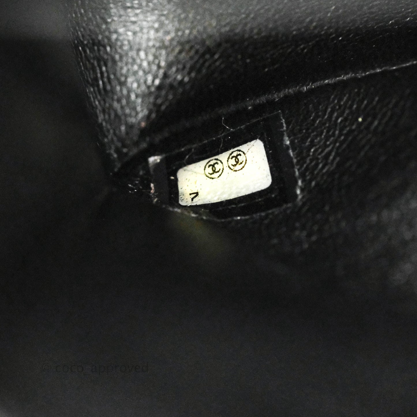 Chanel Classic M/L Medium Double Flap Black Caviar 24K Gold Hardware