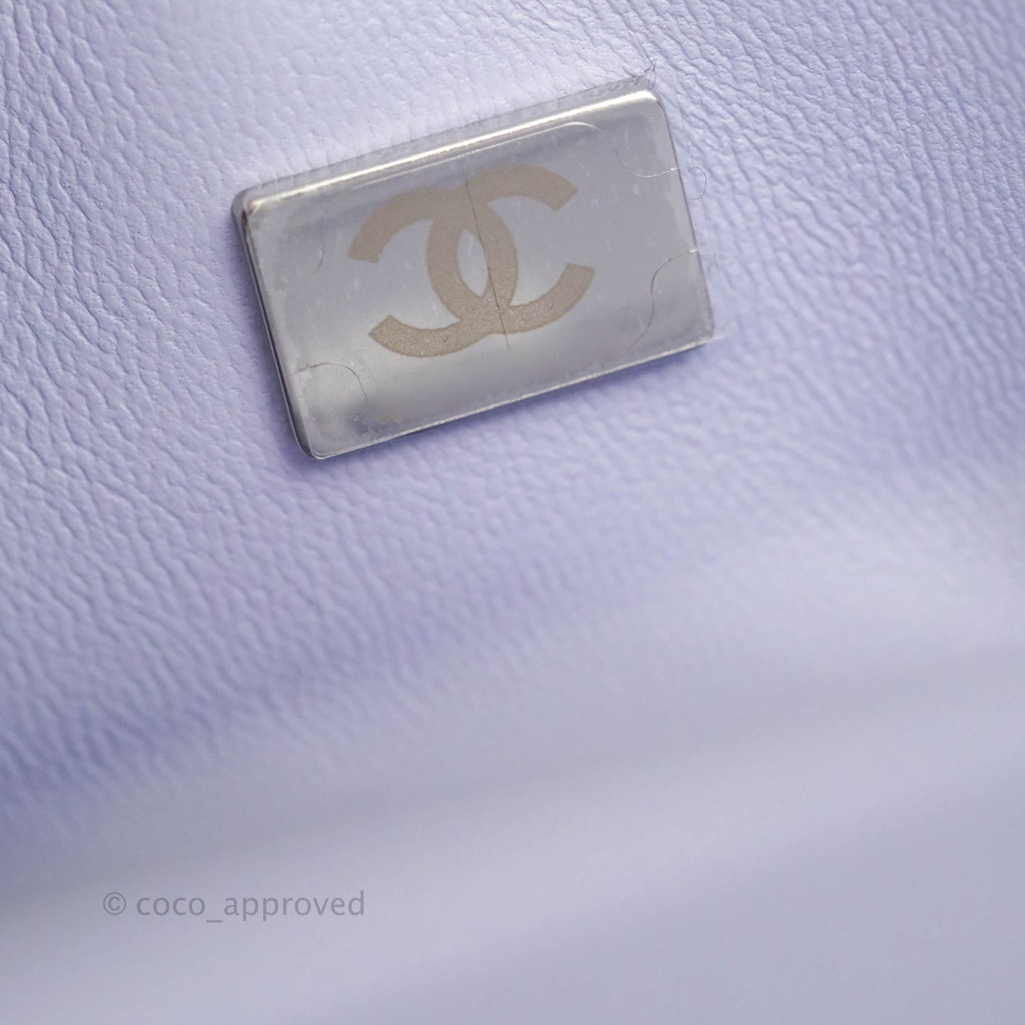 Chanel Classic Small S/M Flap Lilac Caviar Silver Hardware 21K