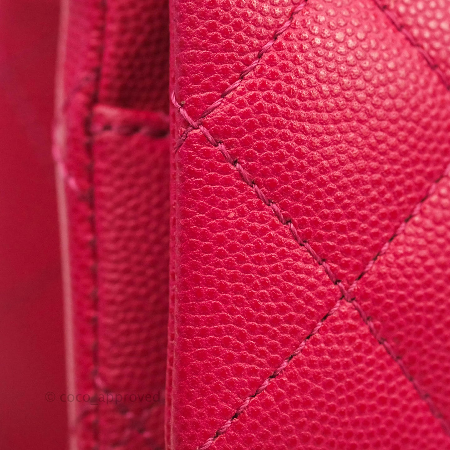 Chanel Reissue 224 Flap Quilted Fuschia Pink Caviar Aged Gold Hardware