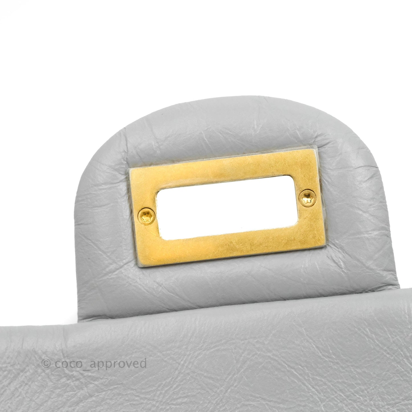 Chanel Mini Reissue 224 Grey Aged Calfskin Aged Gold Hardware