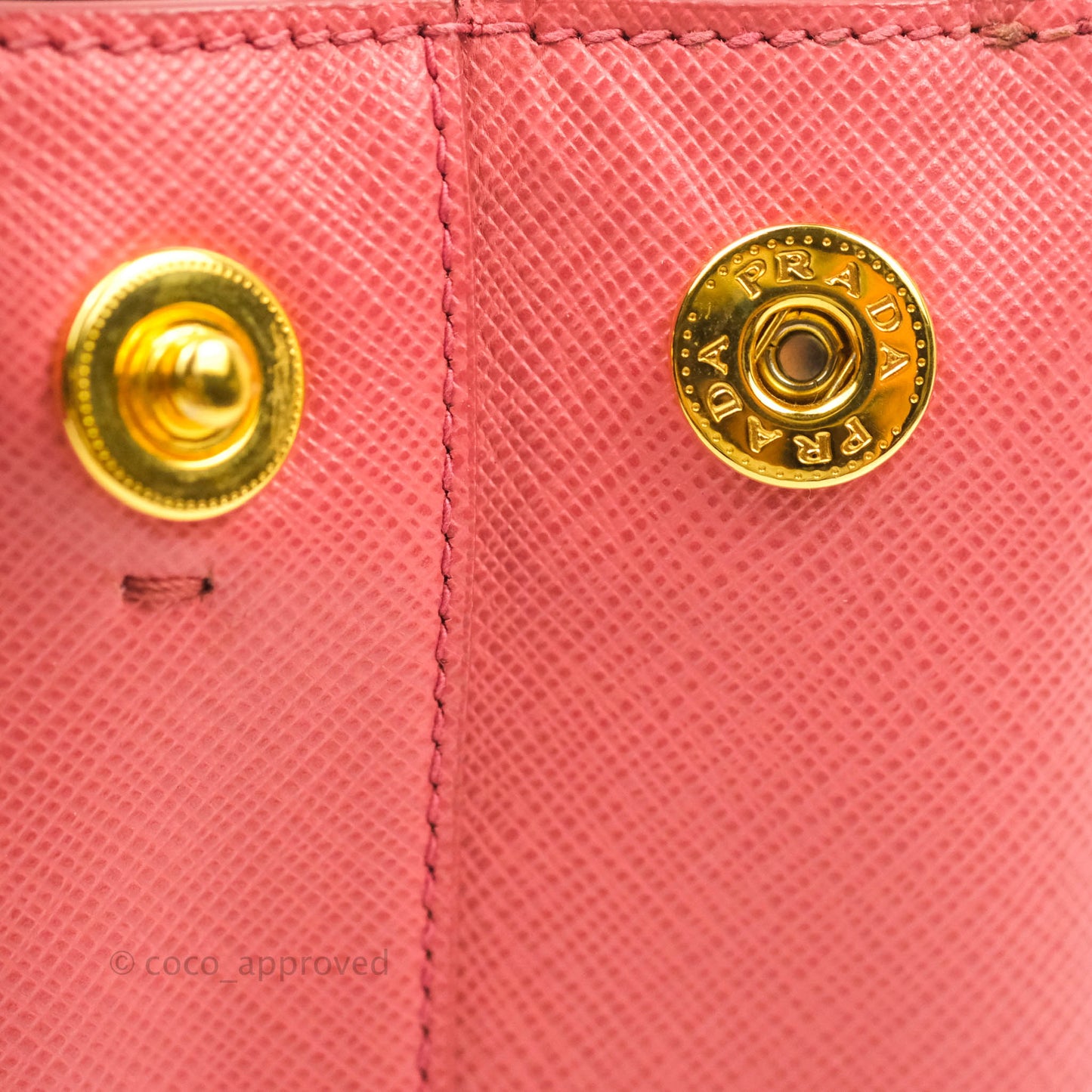 Prada Small Lux Galleria Bag Tamaris Saffiano Gold Hardware