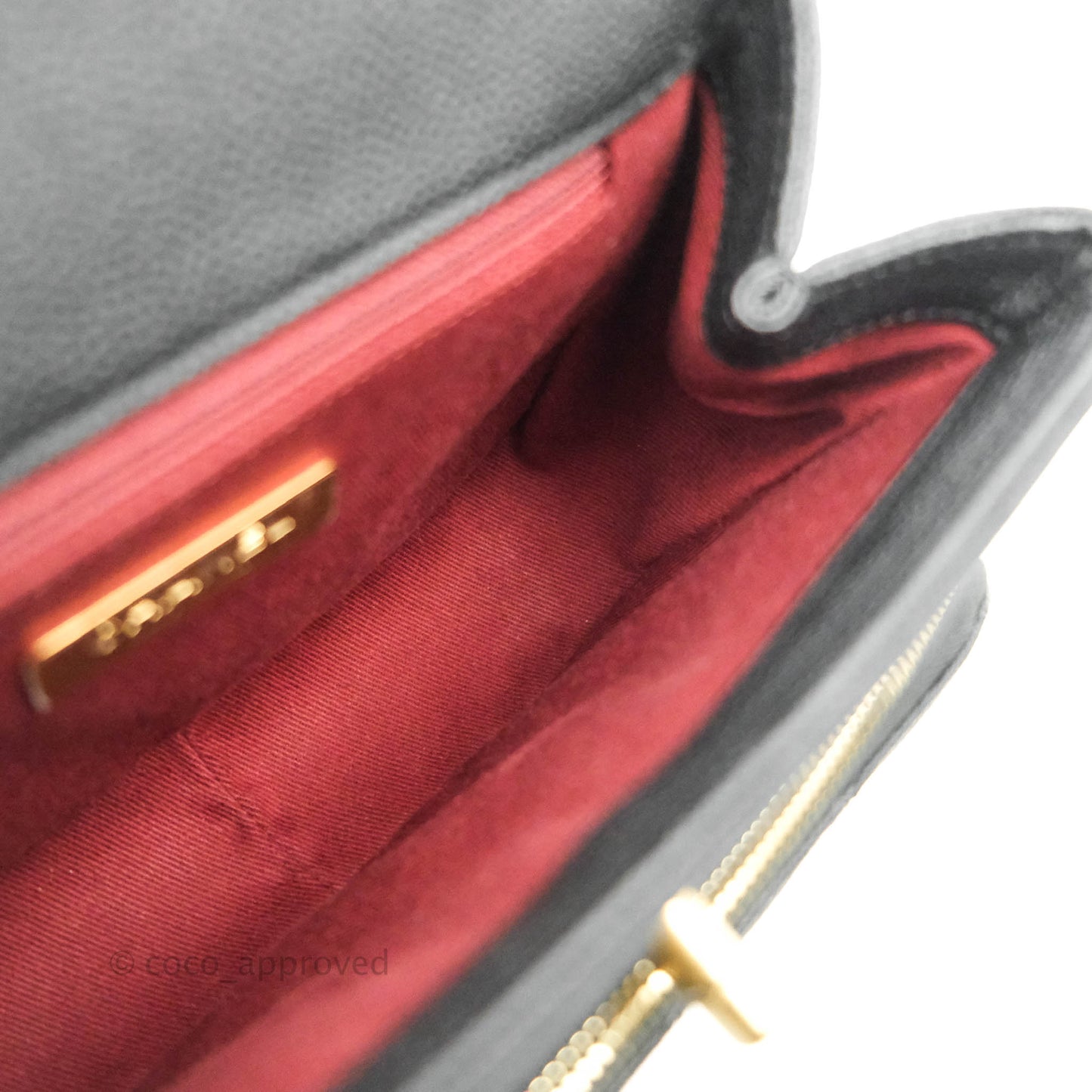 Chanel Small Flap Bag Black Caviar Gold Hardware 19B