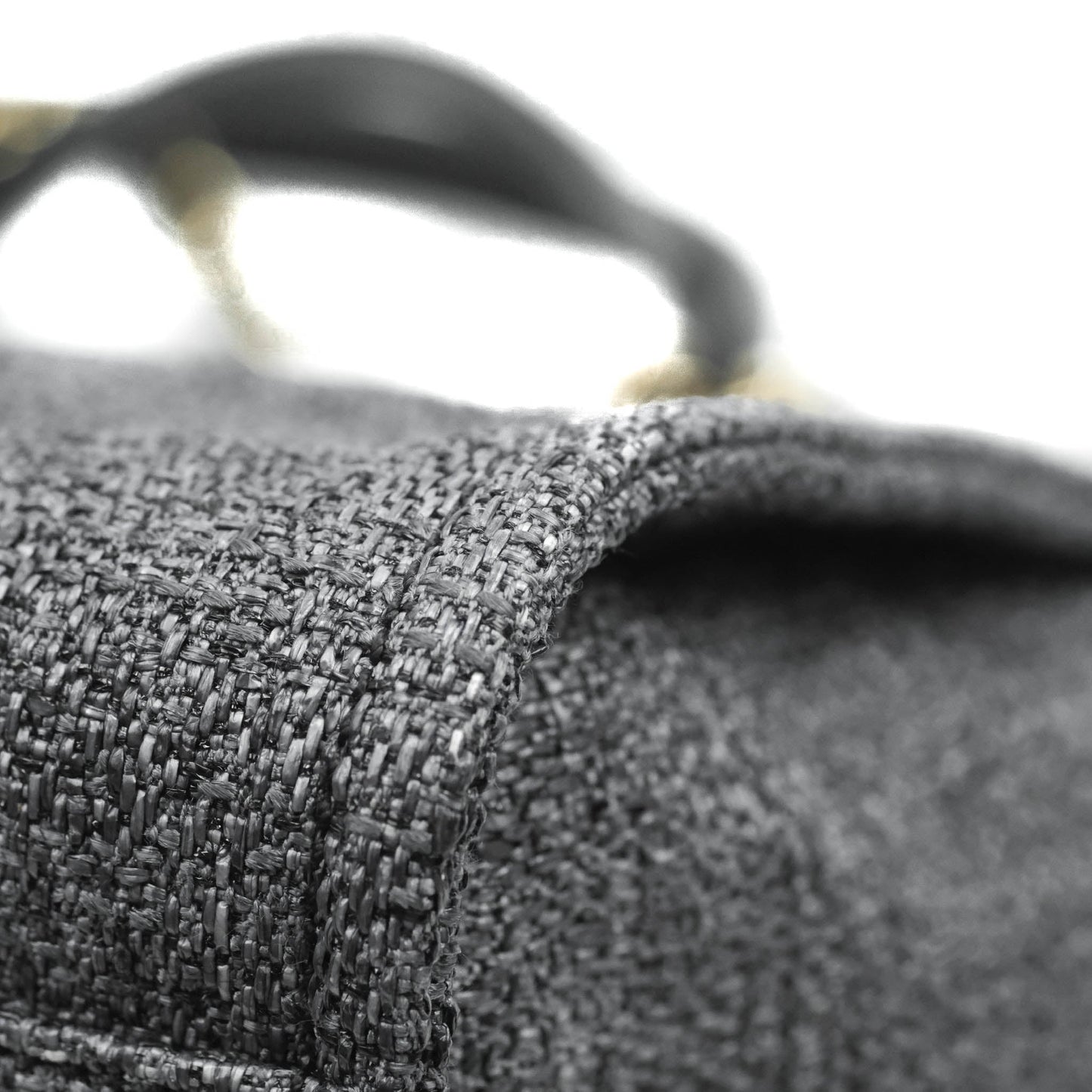 Chanel Deauville Charcoal Grey Canvas Gold Hardware