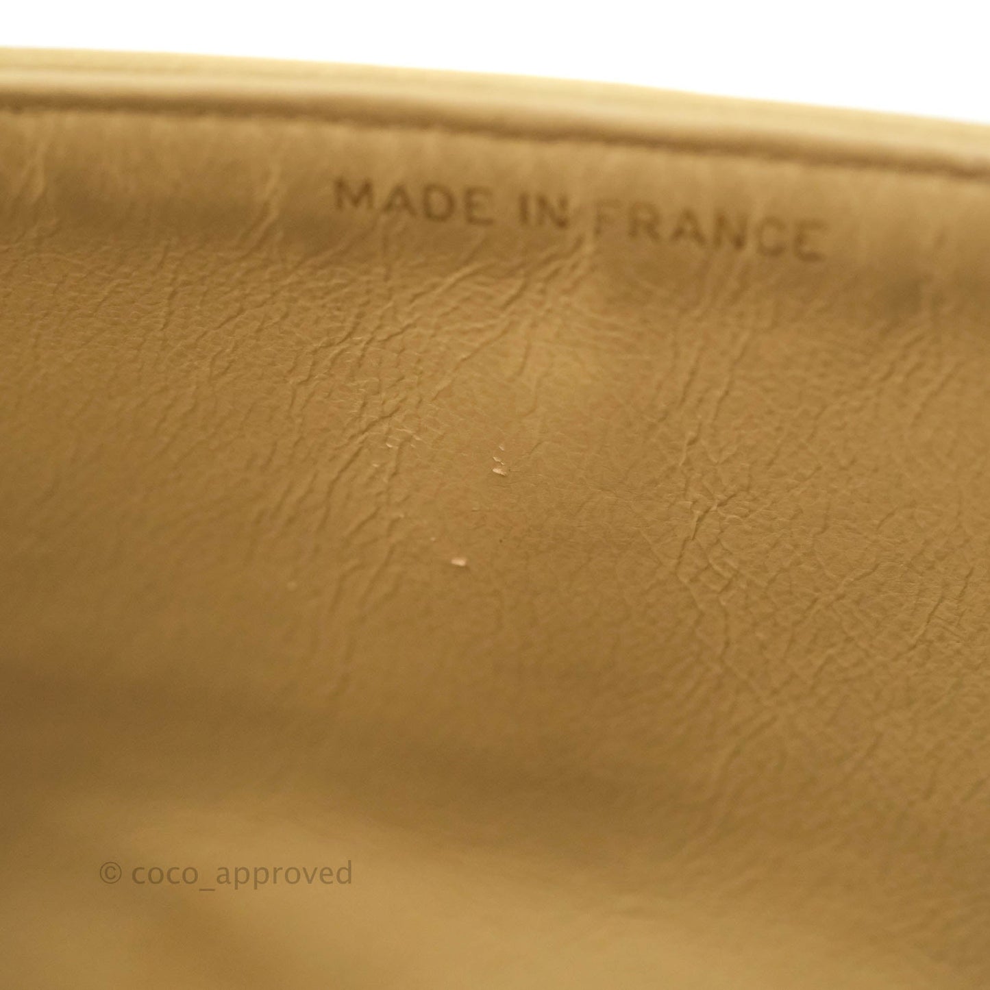 Chanel Vintage Classic M/L Medium Double Flap Bag Beige Lambskin 24K Gold Hardware