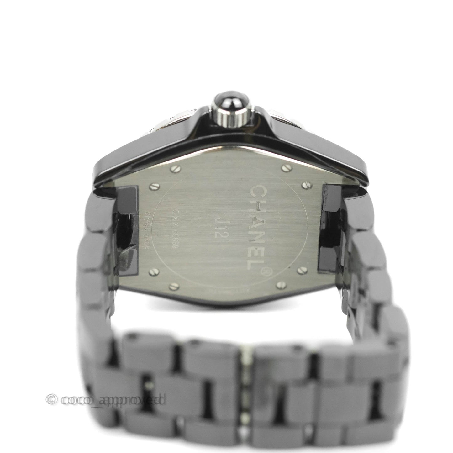 Chanel J12 Automatic Phantom Black Dial Black Ceramic Strap Women's Watch