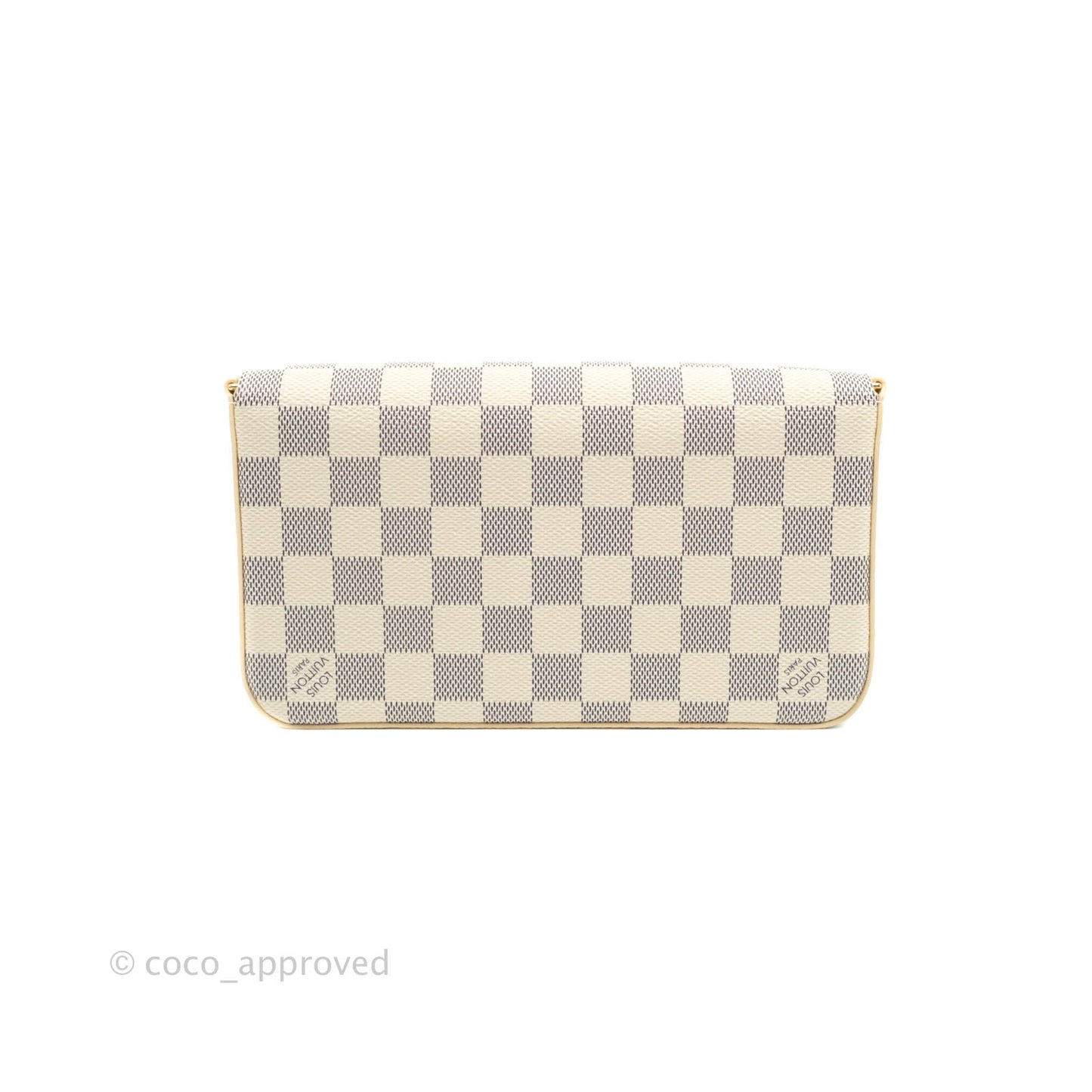 Louis Vuitton Canvas Pochette Félicie Bag Damier Azur